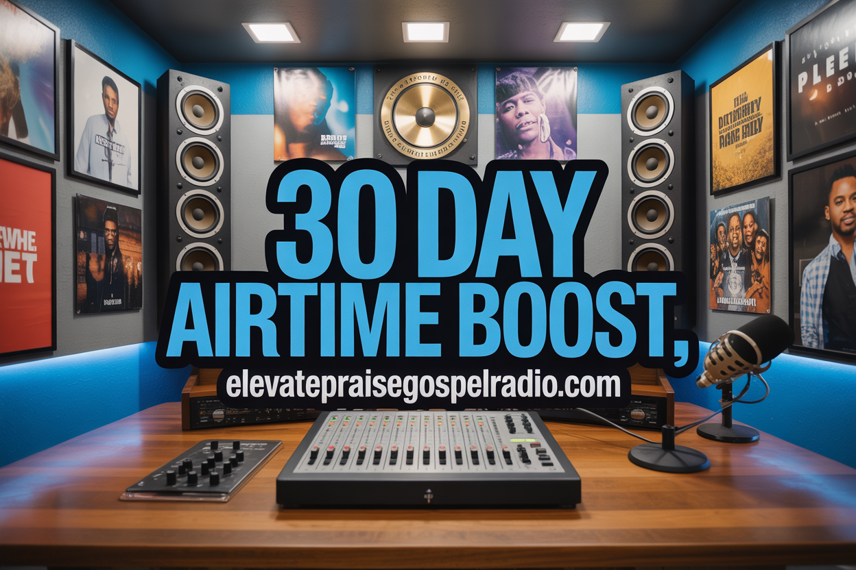Elevate Praise Gospel Radio 30 Day Airtime Boost